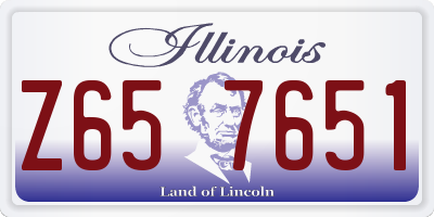 IL license plate Z657651