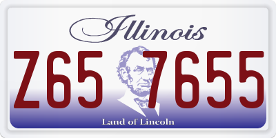 IL license plate Z657655