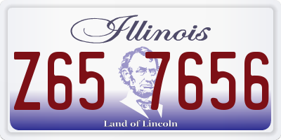 IL license plate Z657656