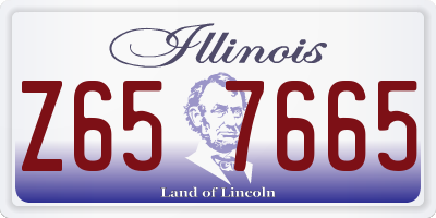 IL license plate Z657665