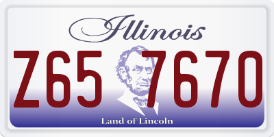 IL license plate Z657670