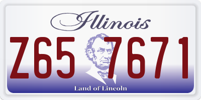 IL license plate Z657671