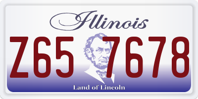 IL license plate Z657678