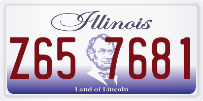 IL license plate Z657681