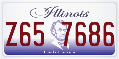 IL license plate Z657686