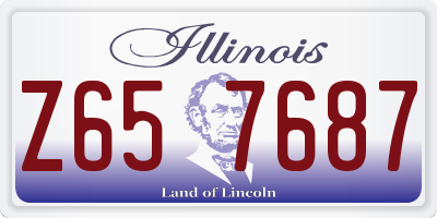 IL license plate Z657687
