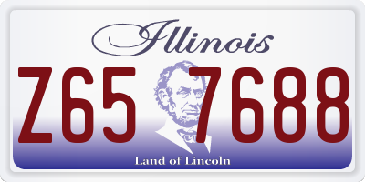 IL license plate Z657688