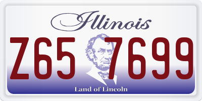 IL license plate Z657699