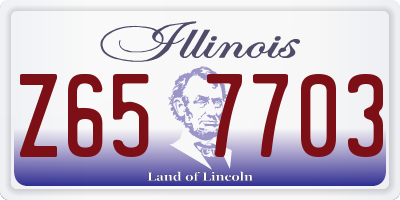 IL license plate Z657703