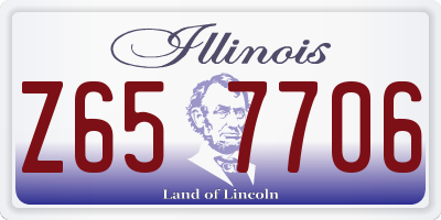 IL license plate Z657706