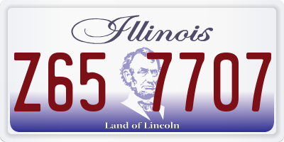 IL license plate Z657707