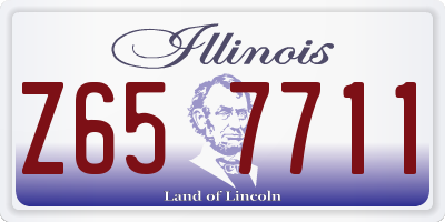 IL license plate Z657711