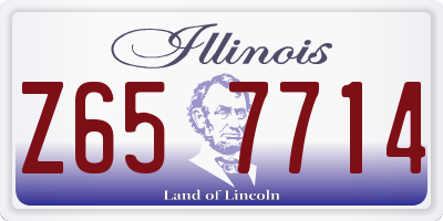 IL license plate Z657714