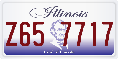 IL license plate Z657717