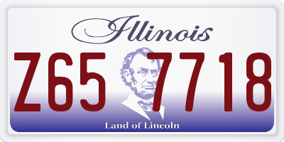 IL license plate Z657718