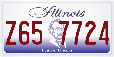 IL license plate Z657724