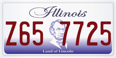 IL license plate Z657725