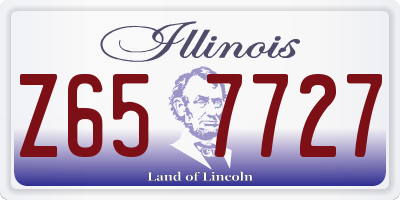 IL license plate Z657727