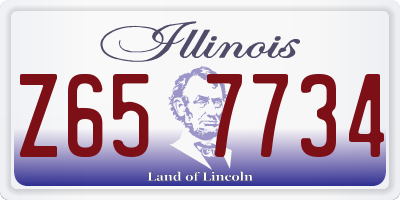 IL license plate Z657734