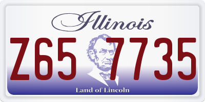 IL license plate Z657735