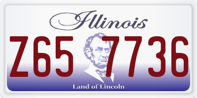IL license plate Z657736