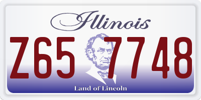 IL license plate Z657748