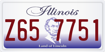 IL license plate Z657751