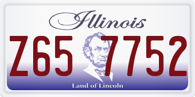 IL license plate Z657752