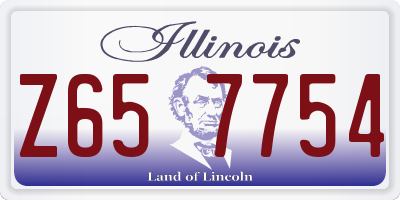 IL license plate Z657754