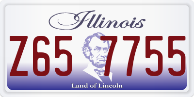 IL license plate Z657755