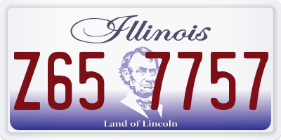 IL license plate Z657757
