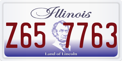 IL license plate Z657763