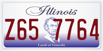 IL license plate Z657764