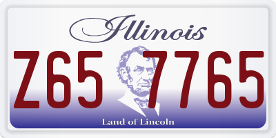 IL license plate Z657765