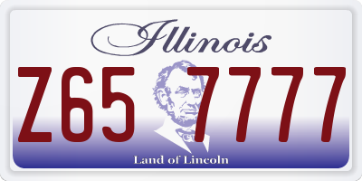 IL license plate Z657777