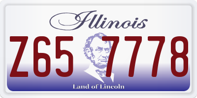 IL license plate Z657778