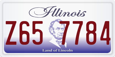 IL license plate Z657784