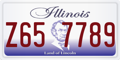 IL license plate Z657789
