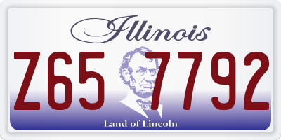 IL license plate Z657792