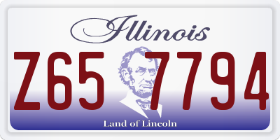 IL license plate Z657794