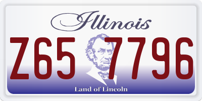 IL license plate Z657796