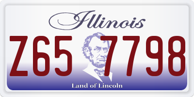 IL license plate Z657798