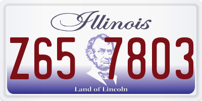 IL license plate Z657803