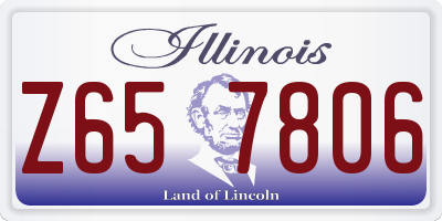 IL license plate Z657806