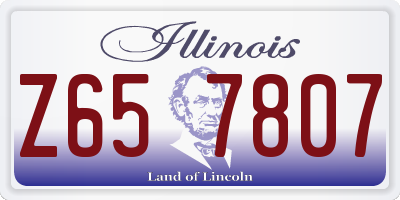 IL license plate Z657807