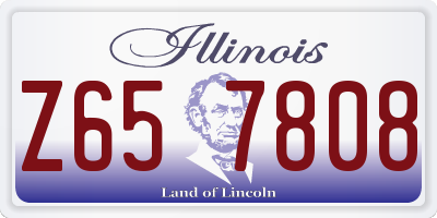 IL license plate Z657808
