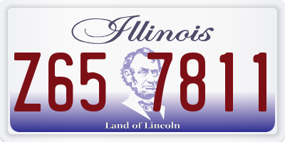 IL license plate Z657811