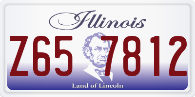 IL license plate Z657812