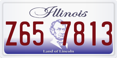 IL license plate Z657813
