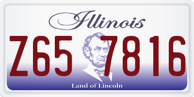 IL license plate Z657816